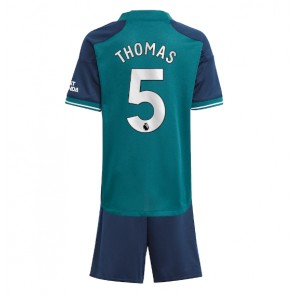 Arsenal Thomas Partey #5 Dětské Alternativní dres komplet 2023-24 Krátký Rukáv (+ trenýrky)